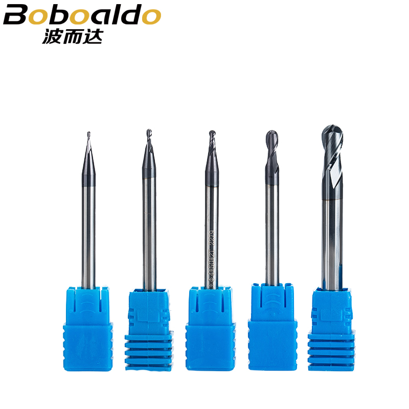 yingke 1pc 2 Flutes Ball Nose Solid Carbide End Mills Cnc Milling Cutter Hrc45 R0.5 0.75 1 1.75 3 5mm Cnc Tools Milling Cutter