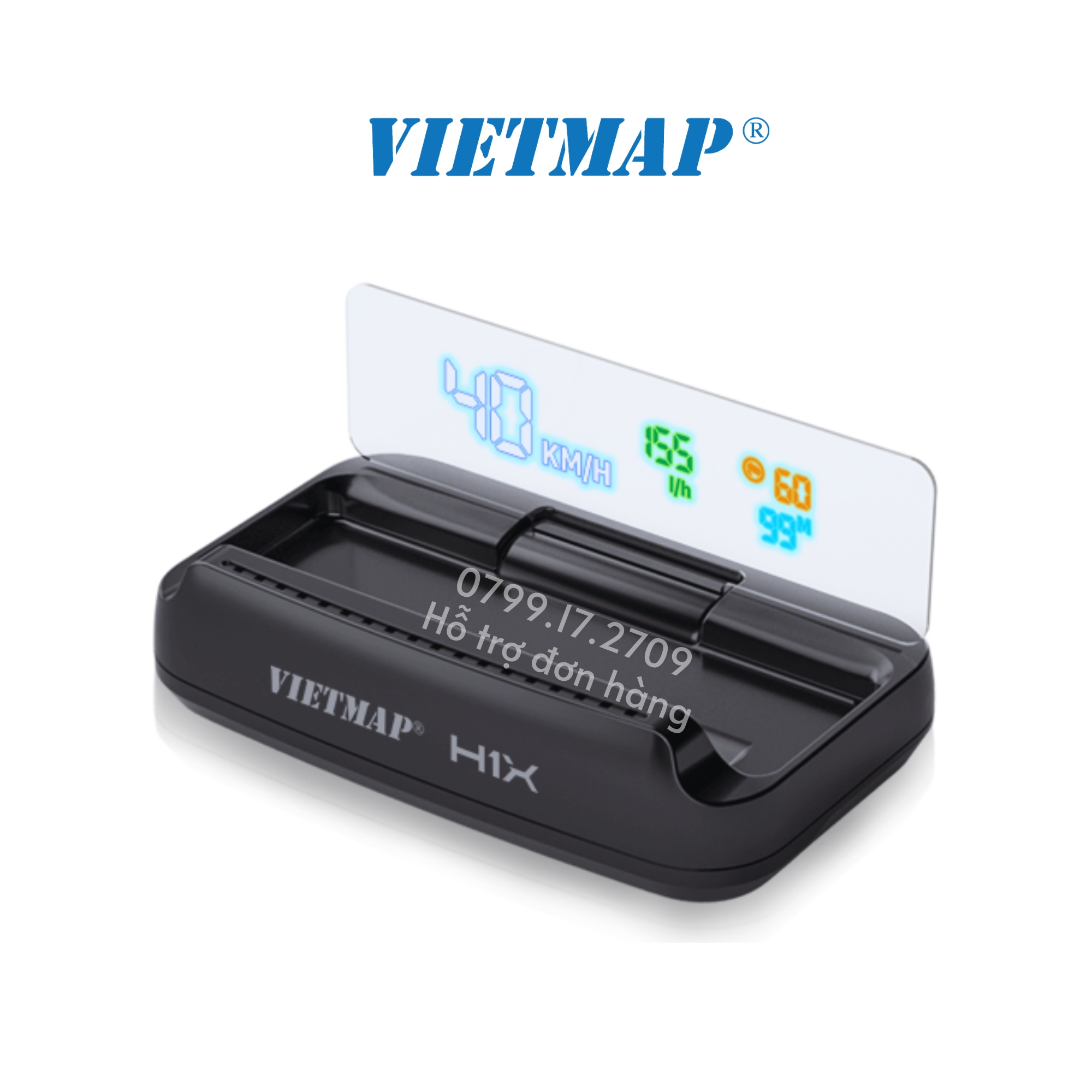 Màn hình HUD H1X - Cảnh báo tốc độ giới hạn - Camera giao thông