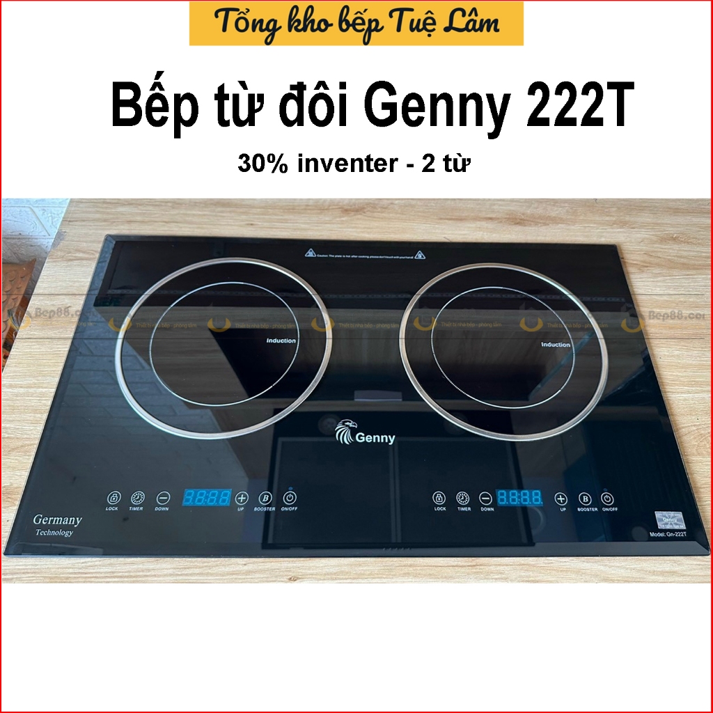 Bếp từ đôi Genny 222T - Chính hãng bảo hành 2 năm toàn quốc