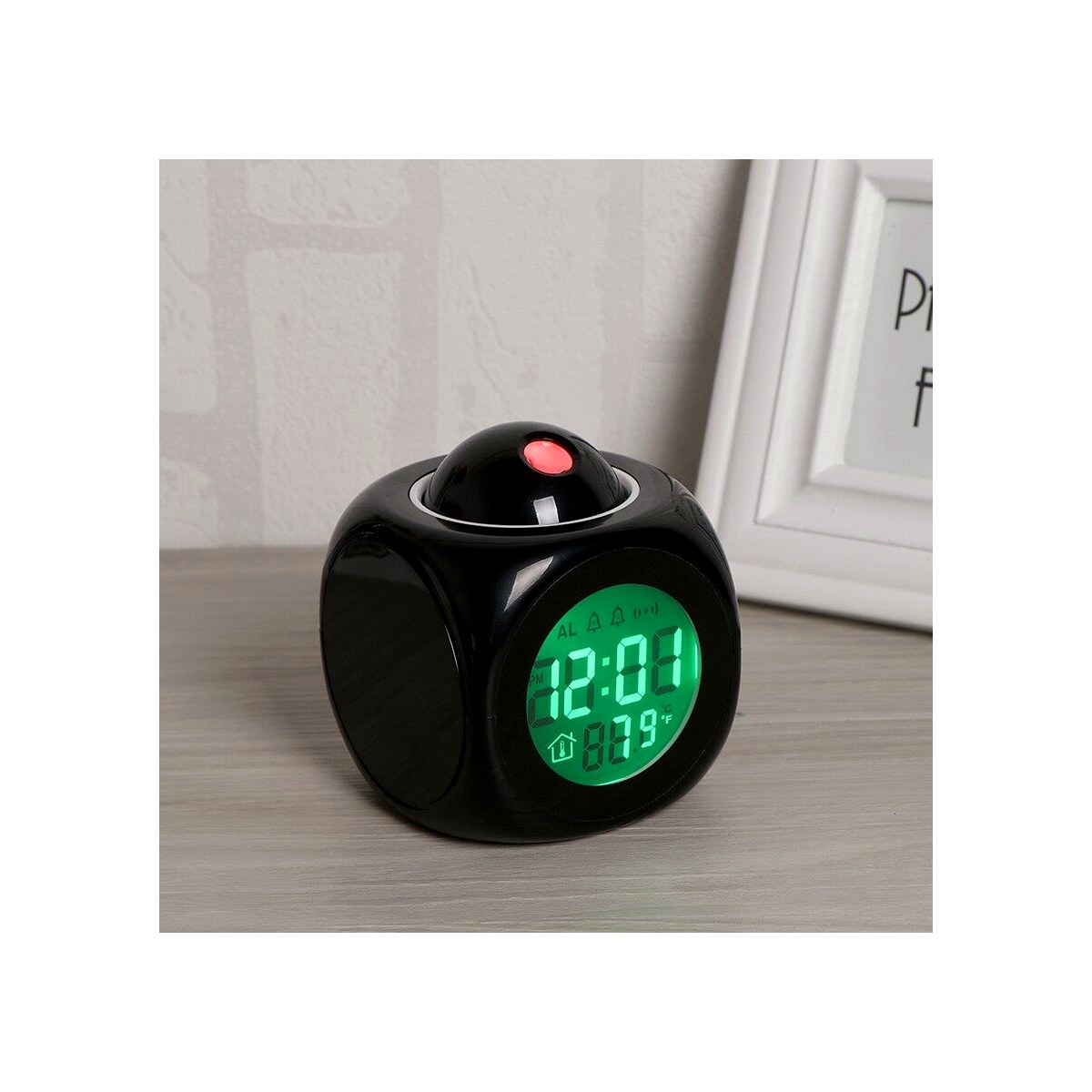 【Fast and Reliable Shipping】 🔥 Readystock + 🔥 Projection Alarm Clock Digital LCD Display Voice Talking Snooze Temperature LED Wall Clock Projector EY
