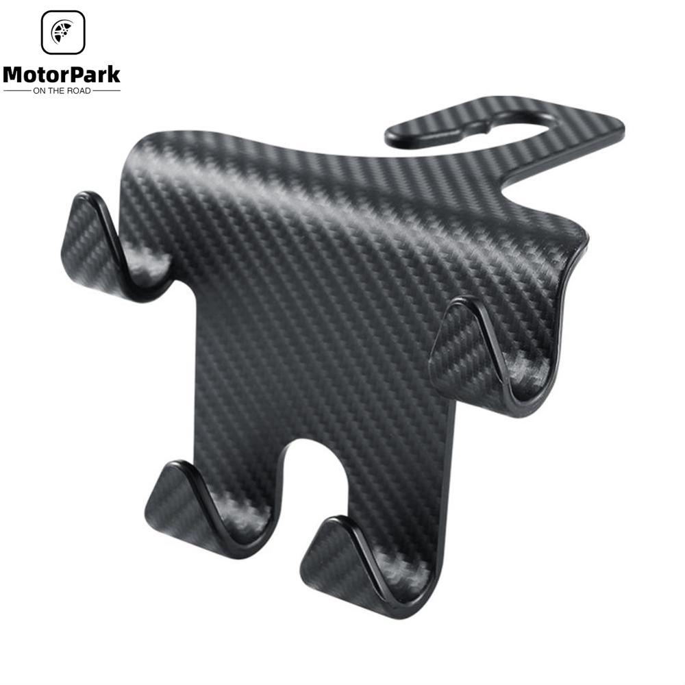 Motorpark đa chức năng ghế xe hơi móc tựa đầu Carbon fibre mô hình Giá đỡ điện thoại bền tựa đầu giá treo ghế sau xe hơi lưu trữ móc áo