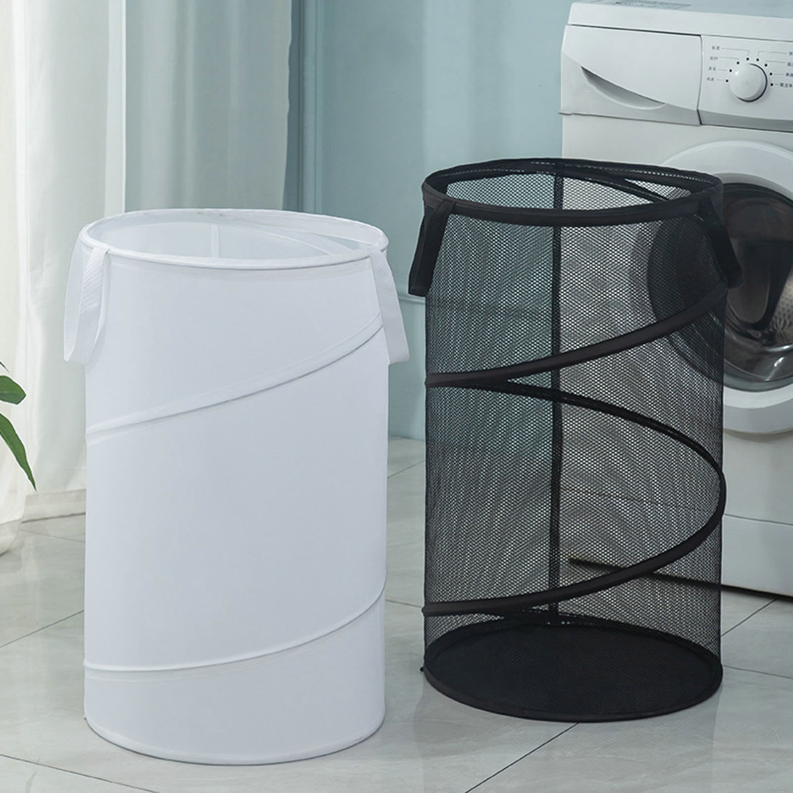 Multi-purpose Laundry Basket Large Laundry Basket with Drawstring Opening Convenient Foldable Laundry Basket with Drawstring Opening Durable Polyester Cloth for Easy Storage