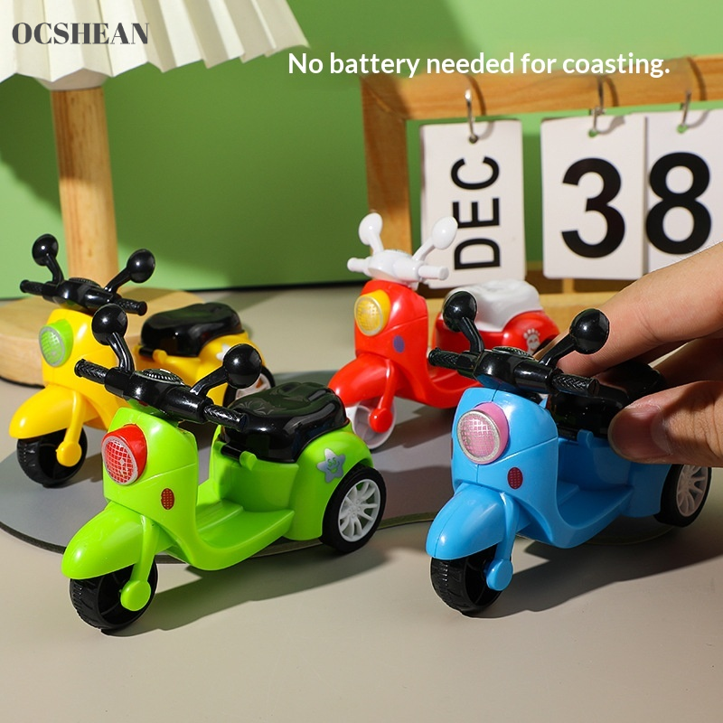 OCSHEAN | Kids Ride-On Scooter Toy with Wind-Up Mechanism, Fun Cartoon Design for Boys and Girls, Develops Motor Skills and Imagination ราคา 29 บาท*ส่งฟรี