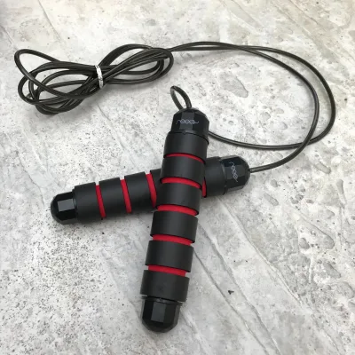 REEZY RED Weighted Skipping Rope, Jump Rope for Fitness & Speed Training [Adjustable Weight & Length] Fitness Equipment