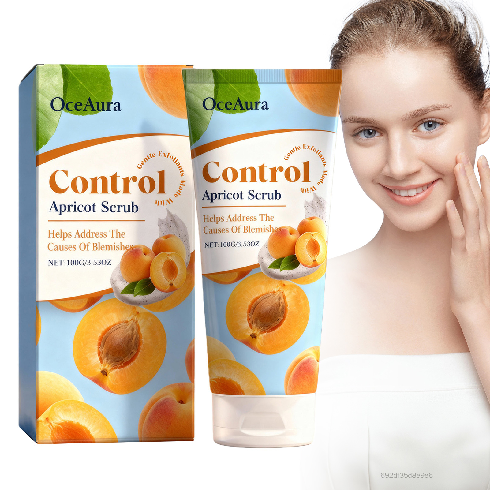 100g Apricot Facial Scrub Sữa Rửa Mặt Tẩy Tế Bào Chết Nhẹ Nhàng Cho Mặt Với Chiết Xuất Từ Thiên Nhiên Thích Hợp Cho Mọi Loại Da 5LA-lcl-VN