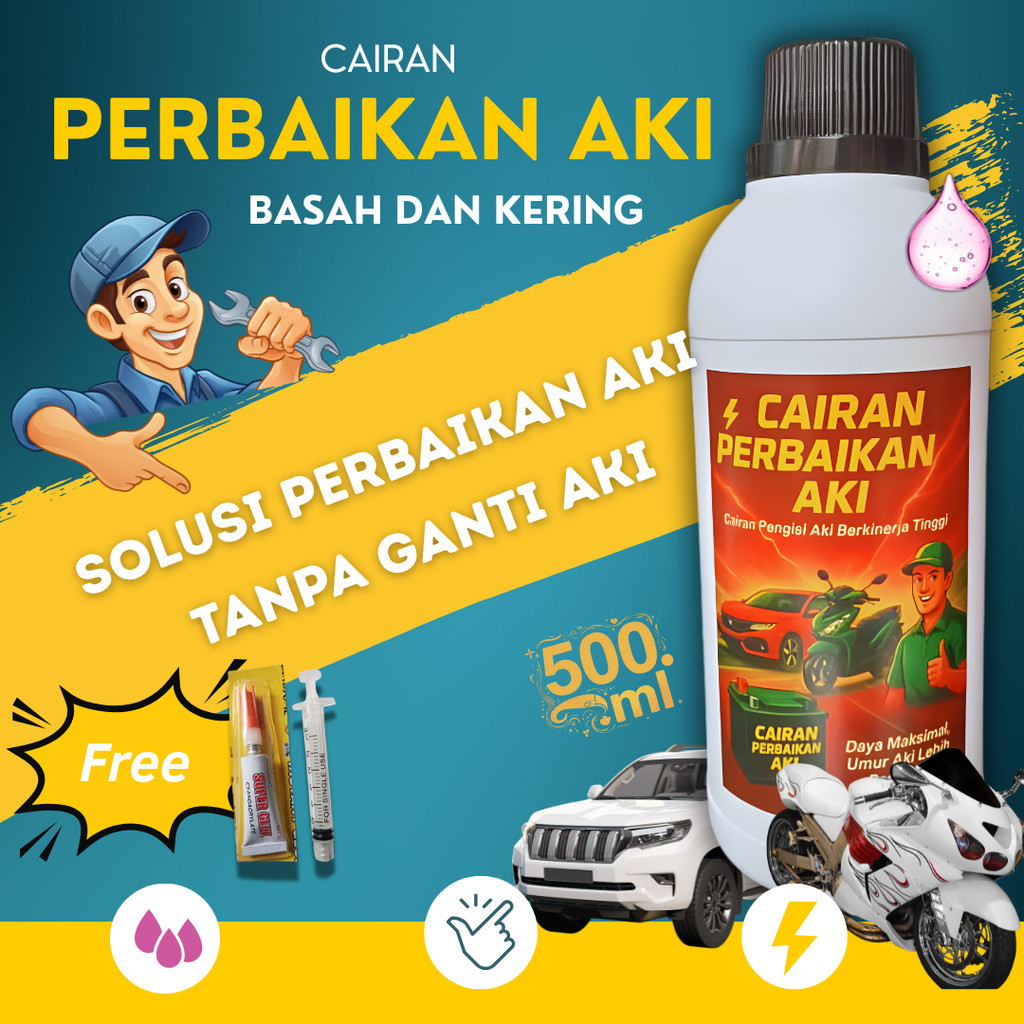 Battery repair fluid: no battery replacement solution! 500.ml powered back battery Harga 37,500 rupiah*Gratis Ongkir