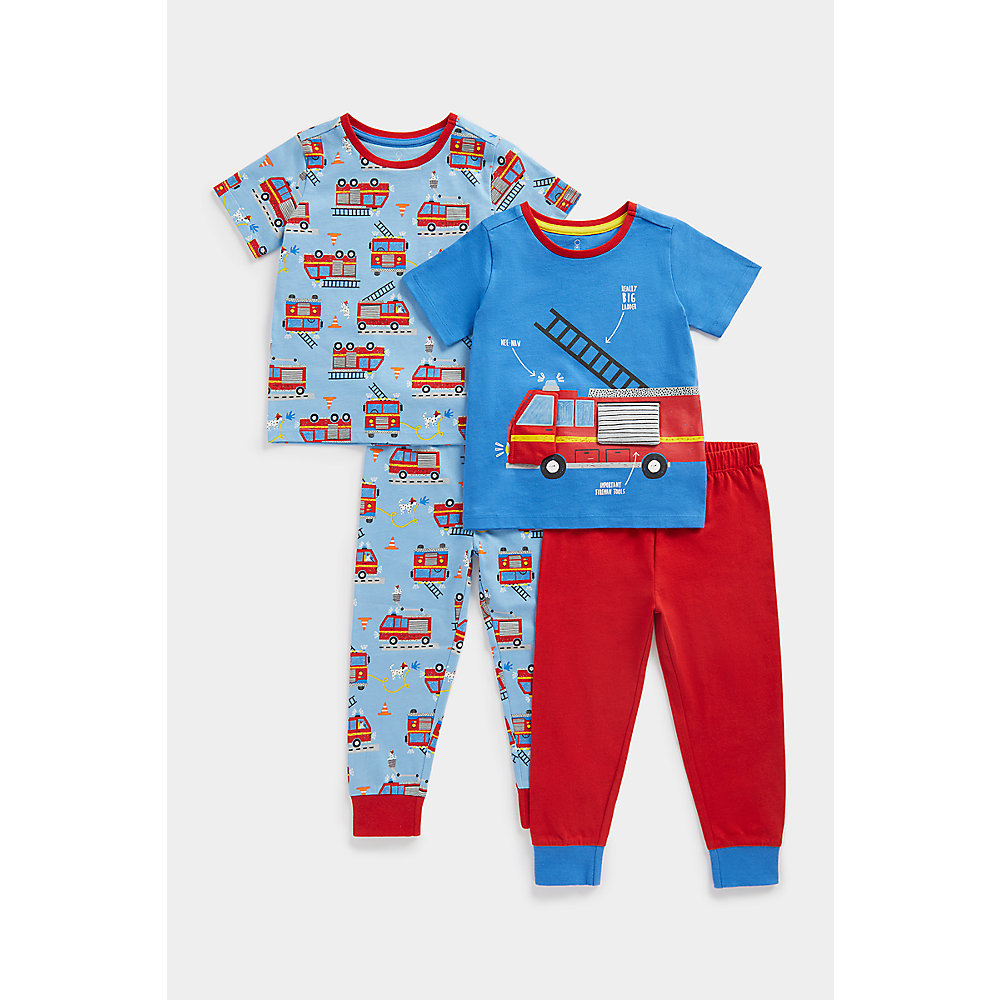 ชุดนอนเด็กผู้ชาย Mothercare Fire Truck Lift-the-Flap Pyjamas - 2 Pack EA326 ราคา 795 บาท*ส่งฟรี