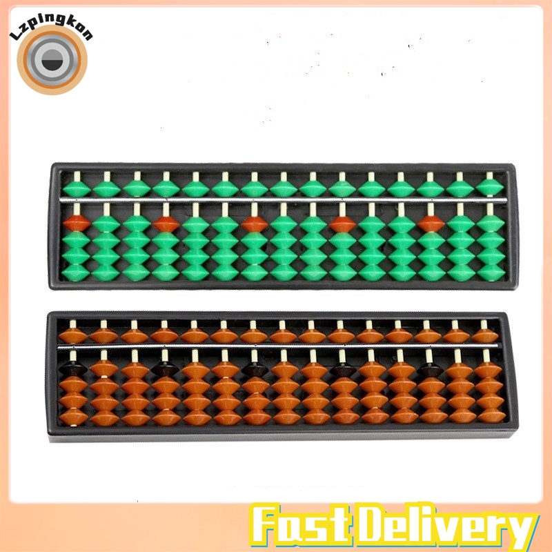 Lzpingkon Fast Delivery Kids 15 Digits Abacus Arithmetic Calculating Tool