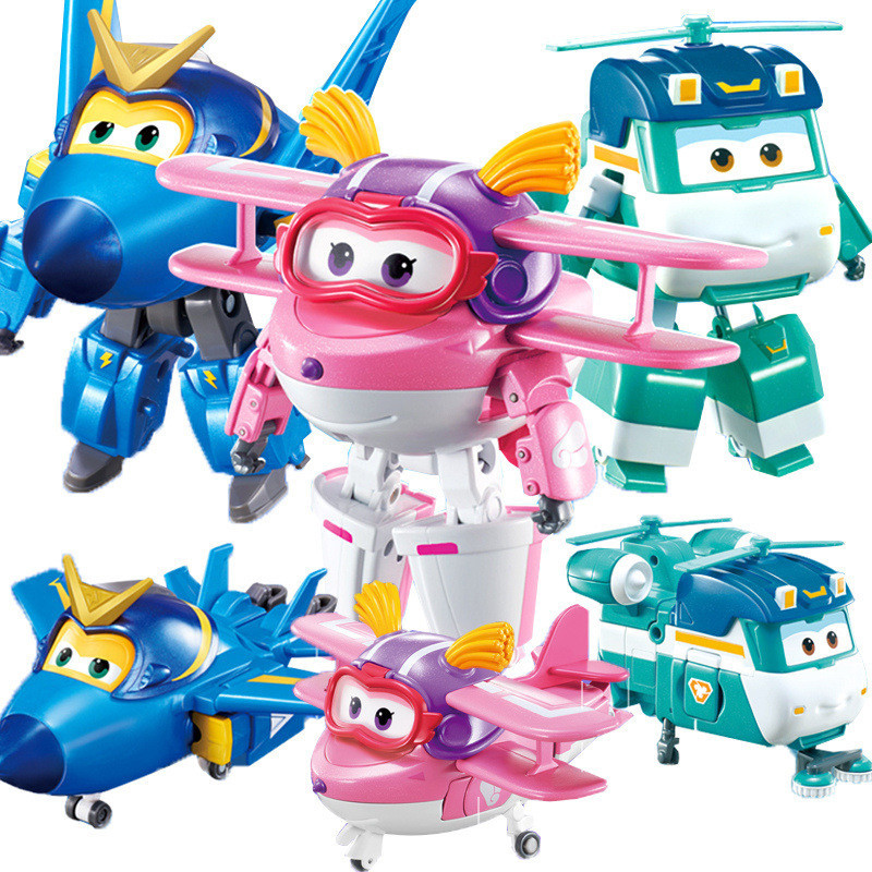 Đồ chơi mô hình Đội bay siêu đẳng Super Wings máy bay biến hình cho trẻ em