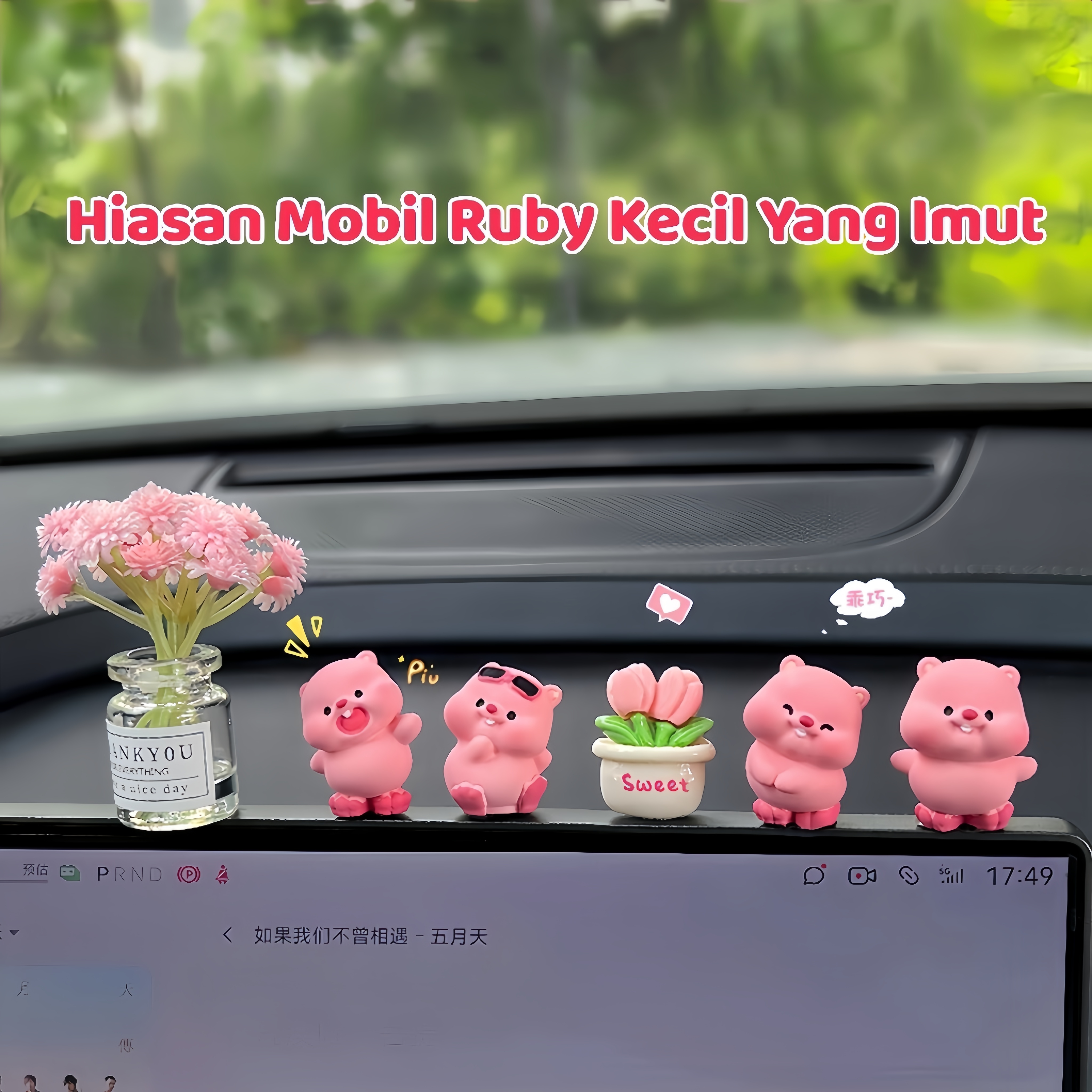 [ 4pcs ] Ornamen Dan Dekorasi Mobil Lucu/Hiasan Dashboard Mobil Lucu/Ornamen Mobil Tampilkan Dekorasi/Ornamen Dan Dekorasi Mobil Pengantinornamen Dan Dekorasi Mobil Giá 26,888 Đồng*Miễn phí vận chuyển