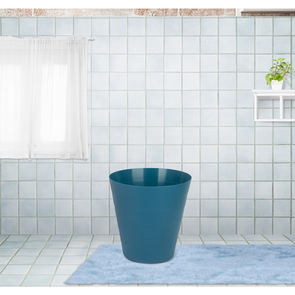 GHBathroom_Mall ICLEAN ถังขยะกลม 8 ลิตร รุ่น TG59688BL ขนาด 24.5x24.5x26 ซม.สีน้ำเงิน ร้านค้าเเนะนำ ราคา 69 บาท*ส่งฟรี
