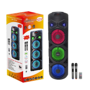 BK-8838 Bluetooth Karaoke Speaker with Adjustable Sound Settings