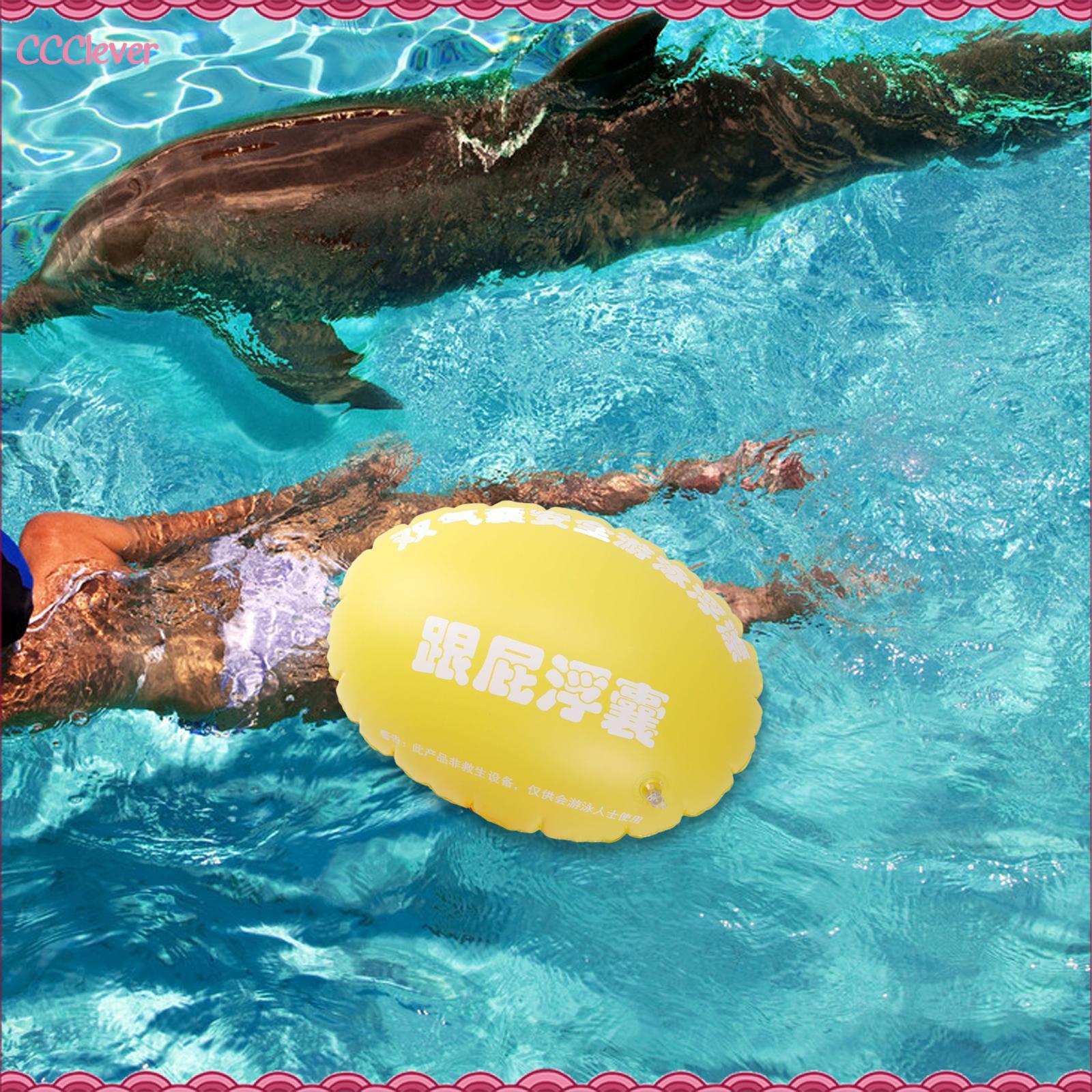 CCclever phao bơi màu Sáng Trọng lượng nhẹ dày PVC bơi bong bóng cho người lớn cho trượt tuyết Kayak ba môn phối hợp nhân viên cứu hộ surfers