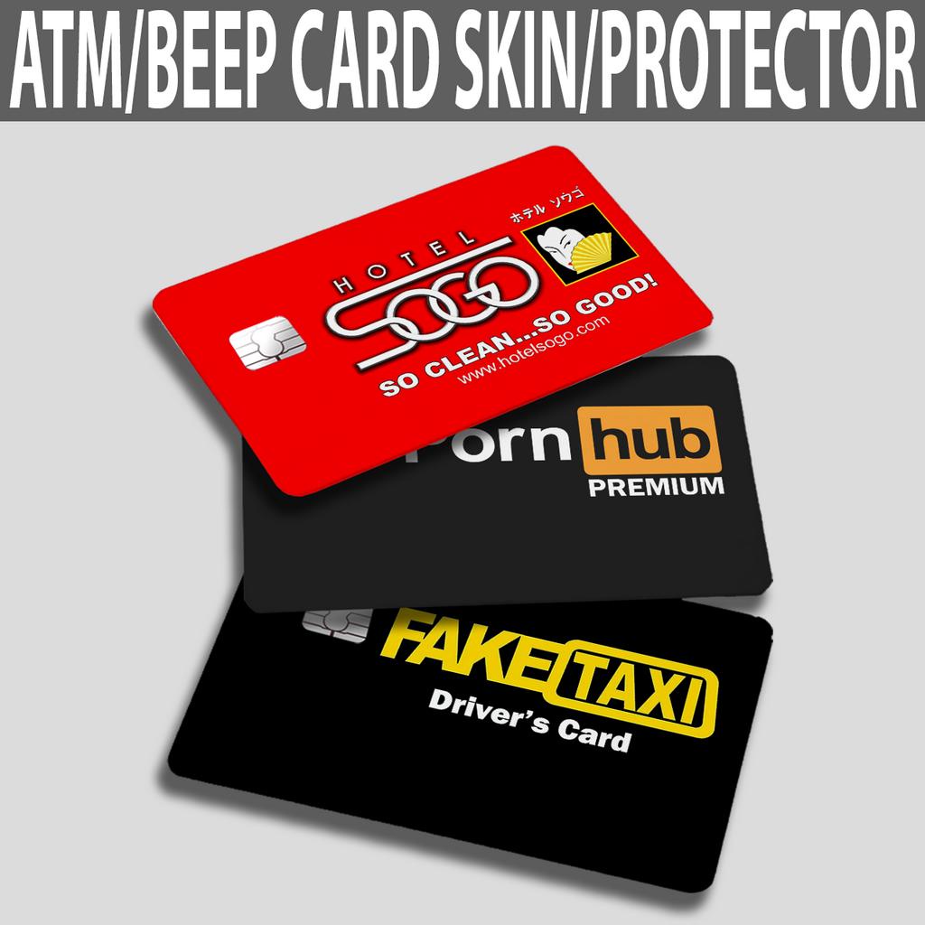 ATM/Beep Card Skin Stickers LUXURY BRANDS. High Quality Vinyl