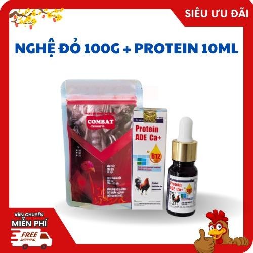 [COMBO Siêu Ưu Đãi] Nghệ đỏ COMBAT Turmeric 100g + Protein B12 nhân sâm 10ml