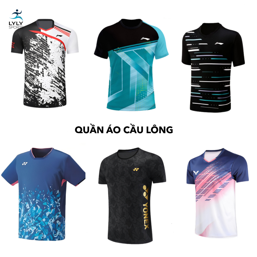 Áo cầu lông, quần cầu lông Y0nex, Lining, Victor, Kumpoo chuyên nghiệp mới nhất sử dụng tập luyện và thi đấu cầu lông