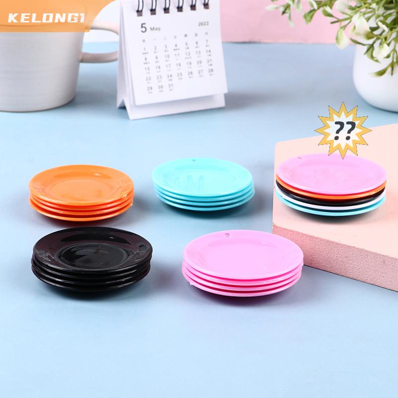 KELONG1 5 cái/bộ đồ chơi nhà bếp đĩa ăn tối Nhà búp bê đĩa búp bê thu nhỏ Bộ đồ ăn