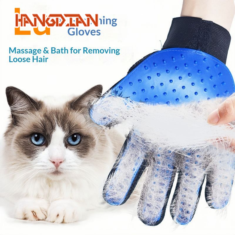 HANGDIAN ถุงมือดูแลแมวสำหรับขจัดขนฟรุ้งฟริ้งและนวดตัว ราคา 27 บาท*ส่งฟรี