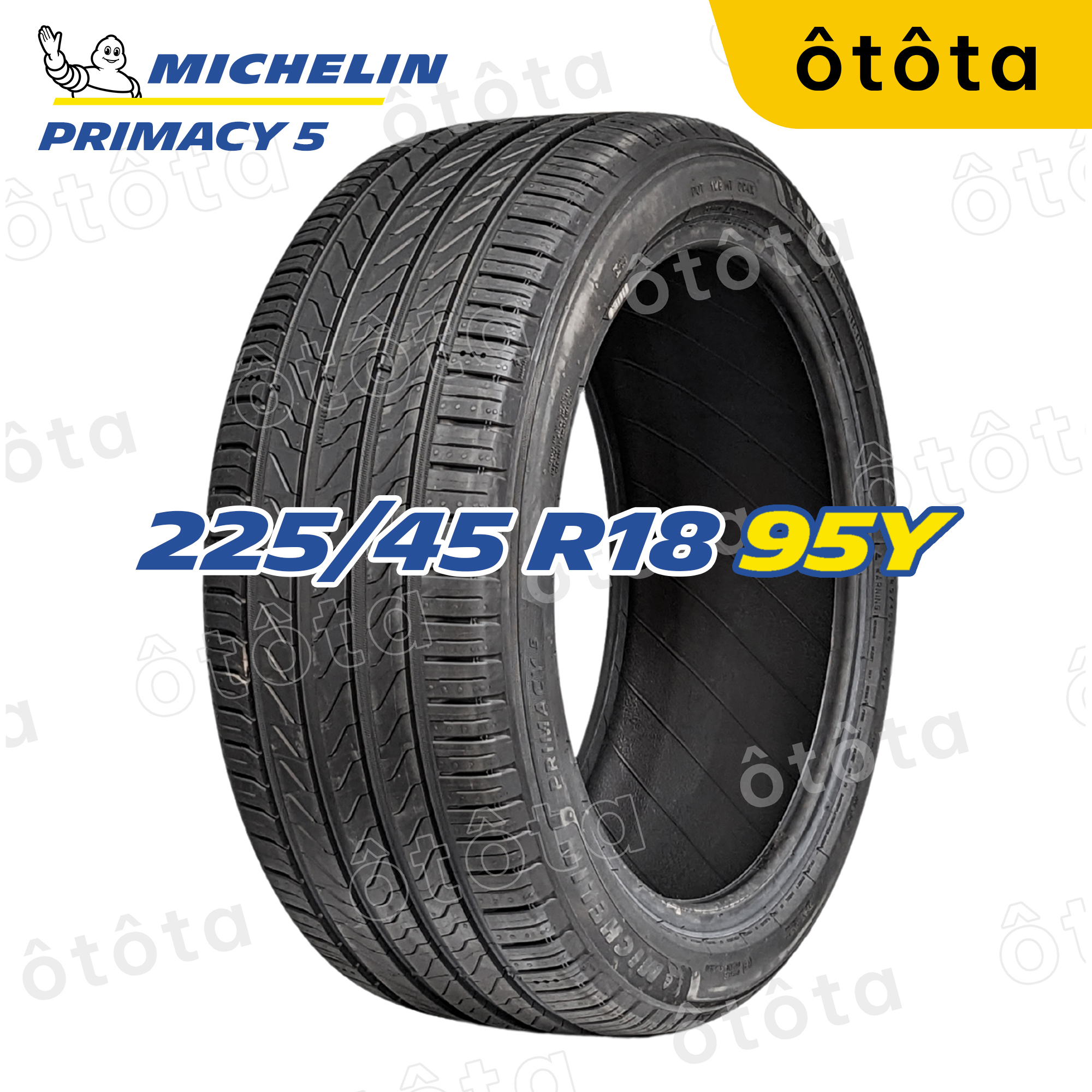 Lốp ô tô Michelin 225/45 R18 95Y Primacy 5 Chính hãng BH 6 năm (225/45R18, 225 45 R18) Giá 5,742,100 Đồng*Miễn phí vận chuyển