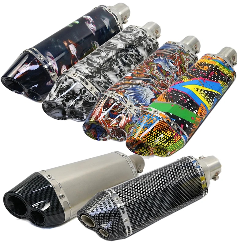 Exhaust motorcycle muffler for vespa gts300 946 lx150 piaggio mp3 acerbis ybr pcx nmax 125 cbr125