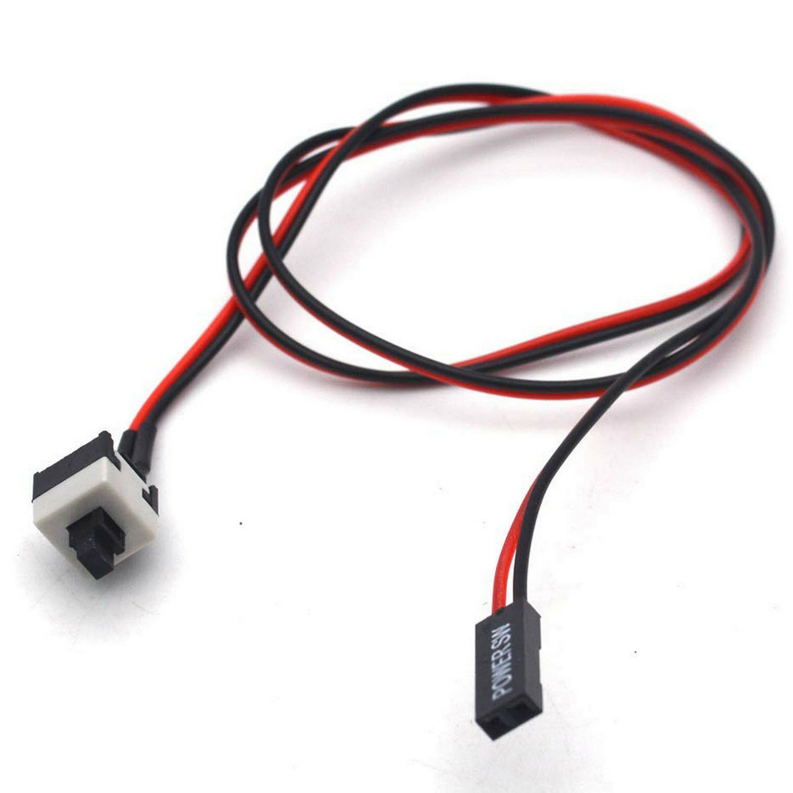 Garosa Fo sa PC Power Premium ATX Chassis Jumper Switch với 50 cm Dây màu đỏ đen để dễ dàng khởi động lại và khởi động lại bo mạch chủ PC Giá 14,000 Đồng*Miễn phí vận chuyển