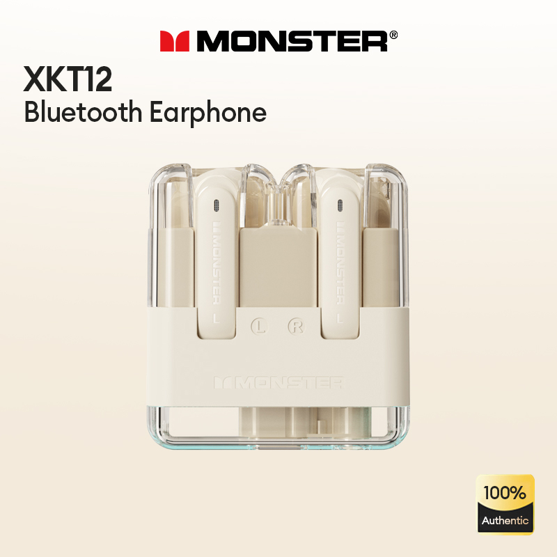 Tai Nghe Bluetooth Monster XKT12 HD âm Thanh Hifi Cảm ứng Thông Minh Chống TQiảm Tiếng ồn