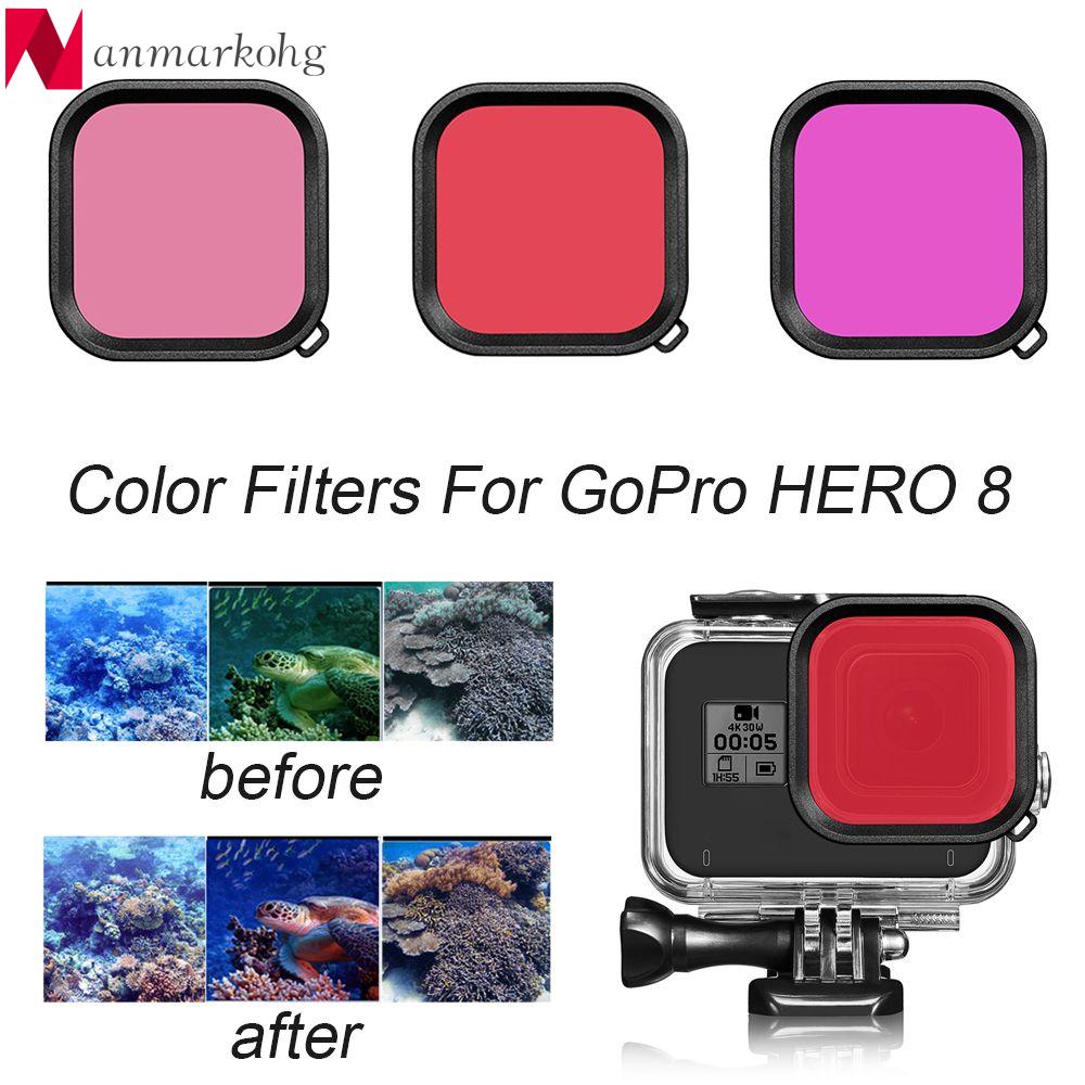 ANMARKOHG Underwater Swimming Protector Purple Pink Red Lens Filter Diving