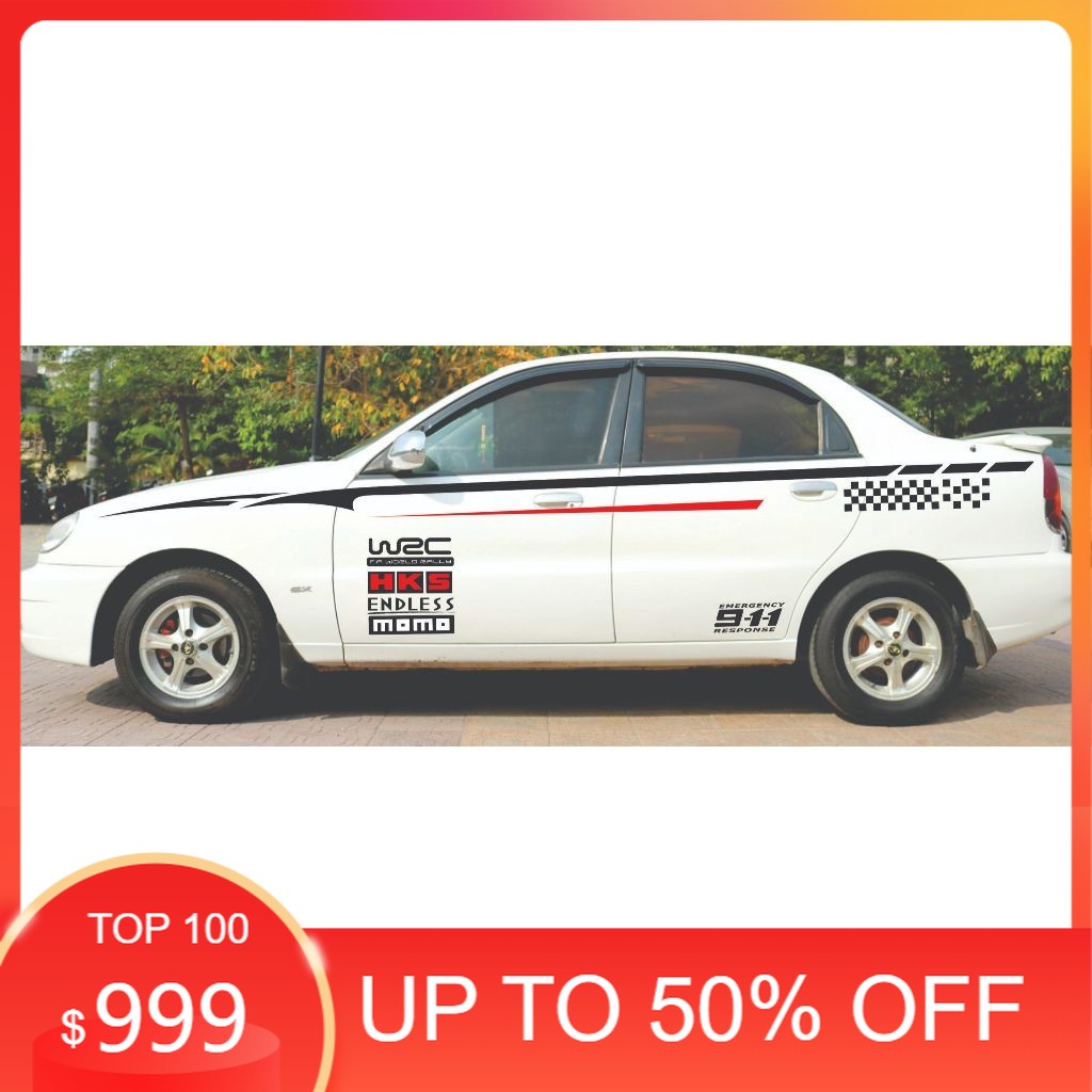 [ HOT ] Tem dán xe ô tô Daewoo Lanos 2005, mẫu tem thể thao cực chất bảo hành 2 năm Giá 334,977 Đồng*Miễn phí vận chuyển