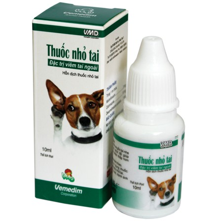 [Chính hãng] VEMEDIM Dung Dịch Nhỏ Tai Vệ Sinh Tai Ngoài Cho Chó Mèo