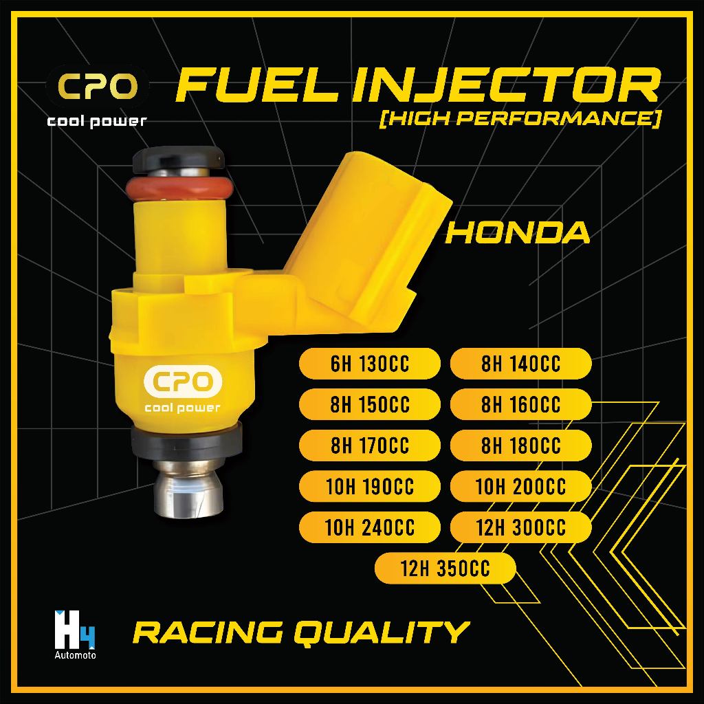 INJECTOR INJEKTOR CPO RACING PCX BEAT VARIO 110 125 150 160 CB150 CBR SONIC SUPRA GTR GENIO SCOOPY CRF VERZA NEW ALL HONDA Harga 119,500 rupiah*Gratis Ongkir