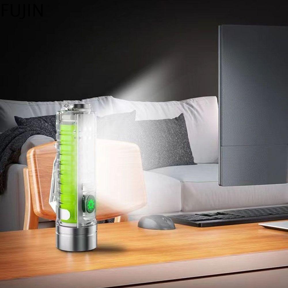 FUJIN Huỳnh quang Đèn rọi tầm xa Đa chức năng Sạc nhanh Đèn pin có thể sạc lại Sạc Type-C Thu phóng Kính thiên văn Đèn cầm tay Cảnh báo