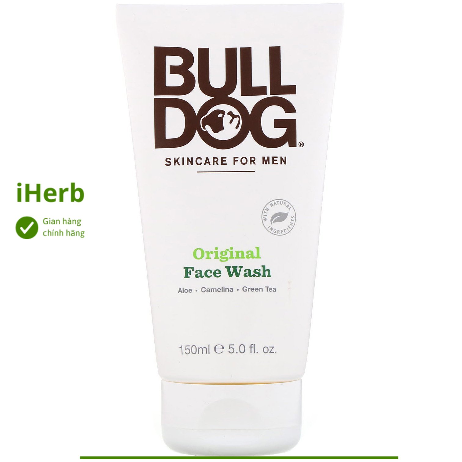 Sữa rửa mặt dành cho nam giới Bulldog 150 ml - iHerb Việt Nam