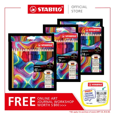 STABILO swans ARTY Coloured Pencils with Gold & Silver colors