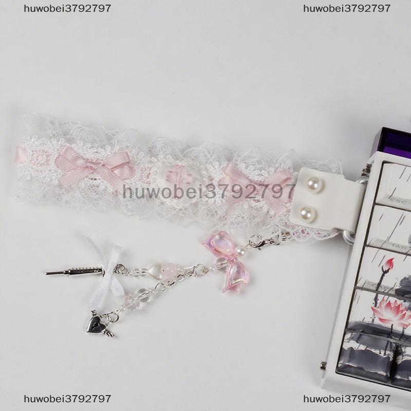 huwobei3792797 Ren Bàn phím Ribbon cơ khí Bàn phím dây đeo phổ cá nhân bàn phím Ribbon bàn phím trang trí phụ kiện