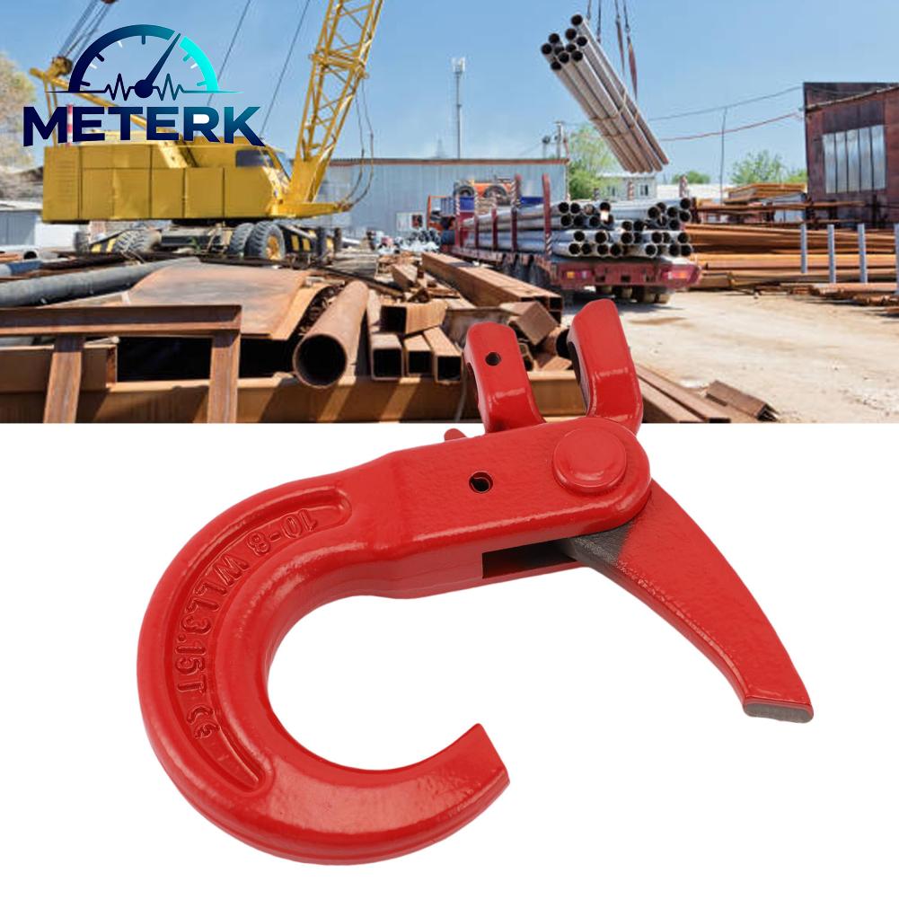 Meterk Móc trượt Clevis Thép hợp kim G80 3 15T Móc xích an toàn giới hạn tải trọng cho nhà máy Dự án xây dựng cảng vận tải Giá 596,000 Đồng*Miễn phí vận chuyển