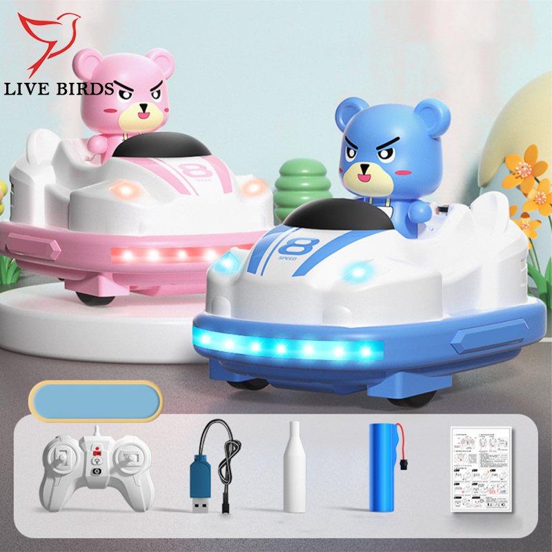 Q180 RC Bumper Cars 2.4G Remote Control Battle Bumper Cars With Lights Music RC Cars Toys Xmas Gifts For Boys Girls ราคา 852 บาท*ส่งฟรี