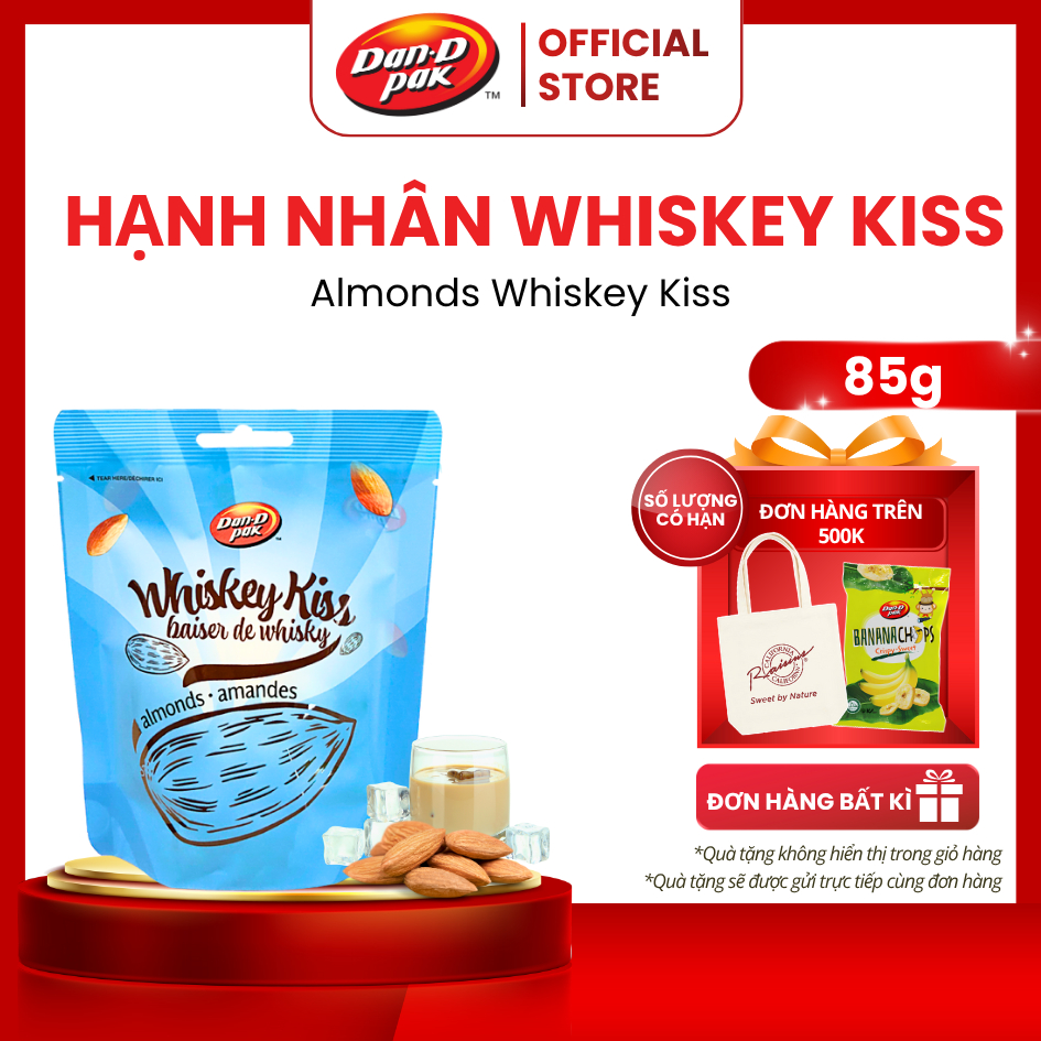Hạnh Nhân Whiskey Kiss Ăn Vặt Lành Mạnh I Almonds Whiskey Kiss I 85g