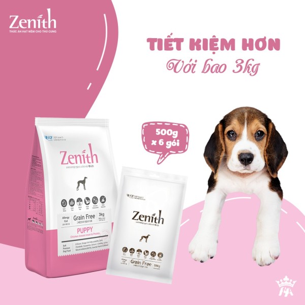 Hạt mềm Zenith cho chó con -ptpet