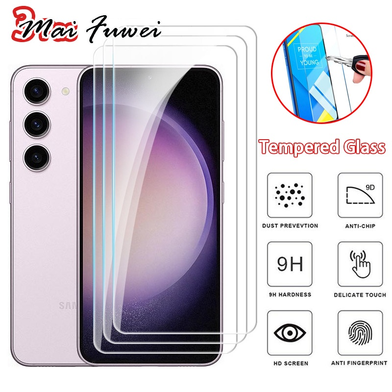 MAIFUWEI กระจกนิรภัย9H สำหรับหน้าจอ Samsung Galaxy S21 S22 PLUS 5G 2023 s23plus s22plus ราคา 31 บาท*ส่งฟรี