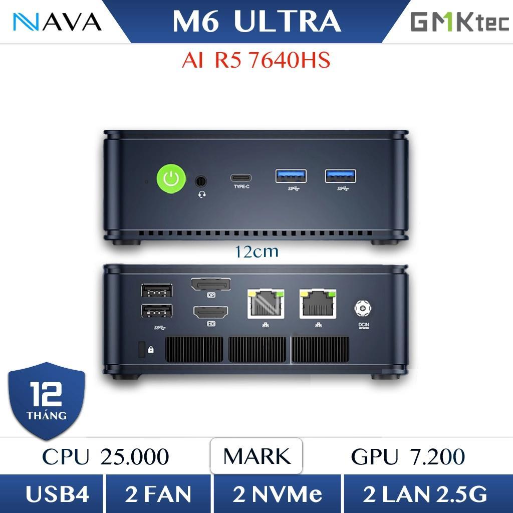 Mini PC GMKtec M6 Ultra R5 7640HS DDR5 | Ryzen 5 7640HS, Radeon 760M, RAM DDR5