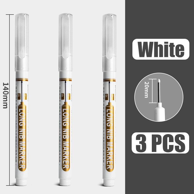 20mm Acrylic Paint Marker Pen Long Tip White Black Red Blue Mugs Painting Deep Hole Extension Marker Pens