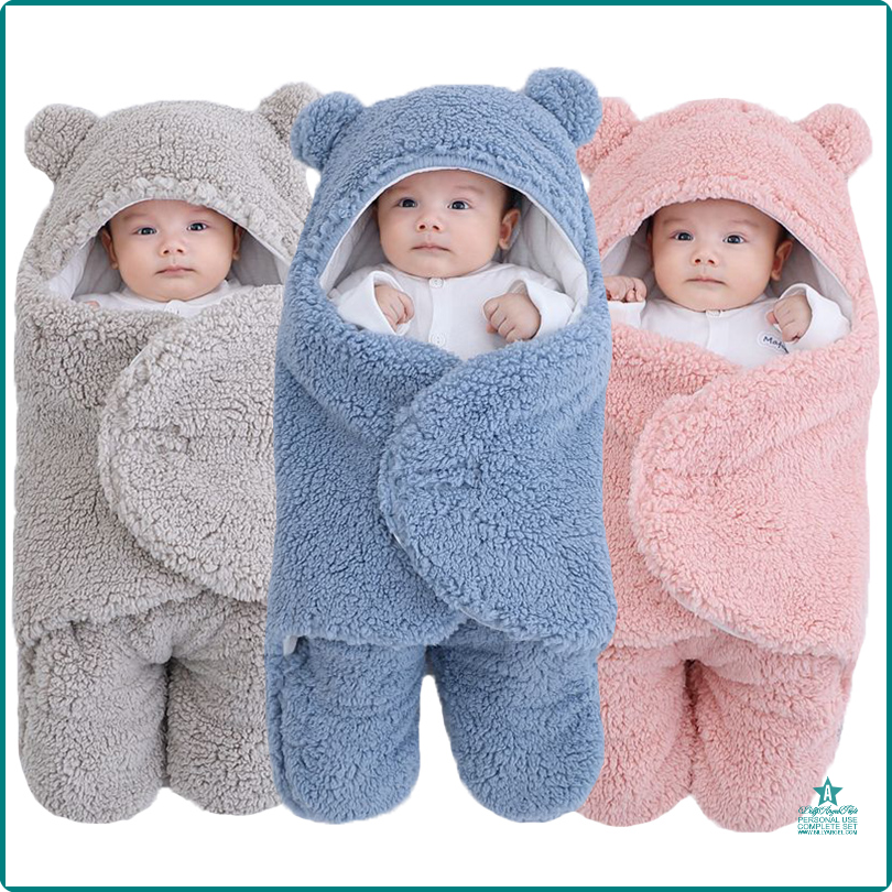 [OP001] Chăn địu em bé mềm cho trẻ sơ sinh túi ngủ cho bé phong bì giường cho trẻ sơ sinh dày lông c