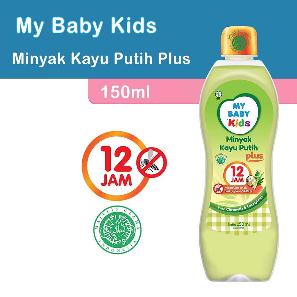My Baby Kids Minyak Kayu Putih Plus 150ml Melindungi Dari Nyamuk 12 Jam