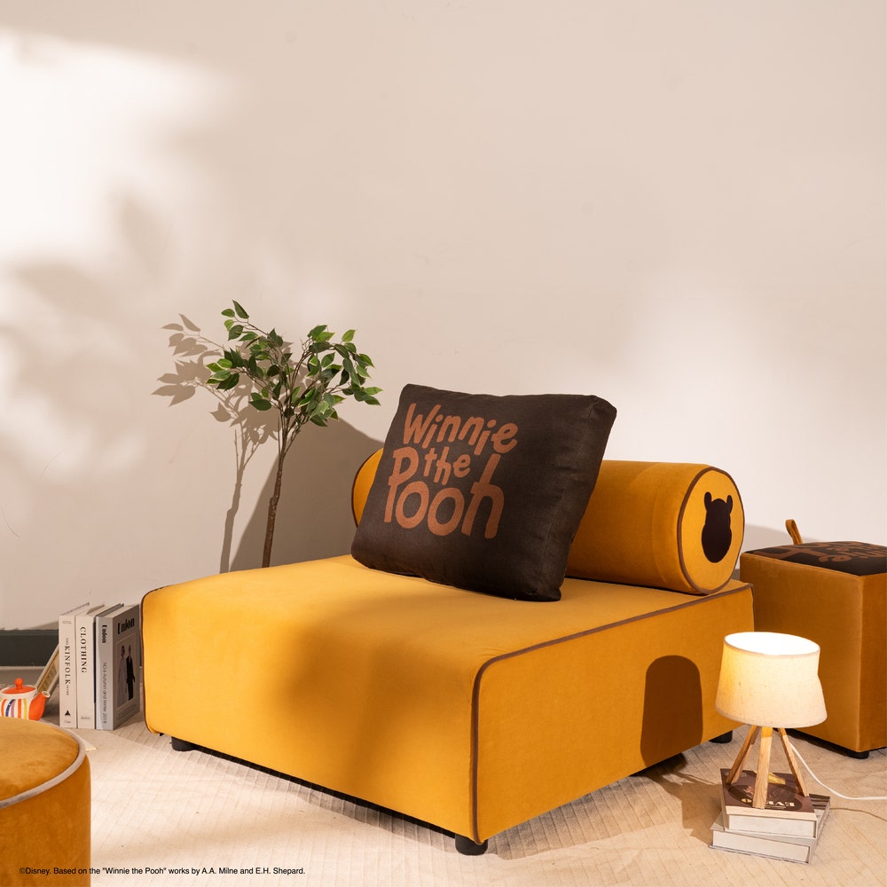 Disney Home โซฟา 1 ที่นั่ง DISNEY รุ่น POOH-HOME สีเหลือง (103X104X84 ซม.) ราคา 16,900 บาท*ส่งฟรี