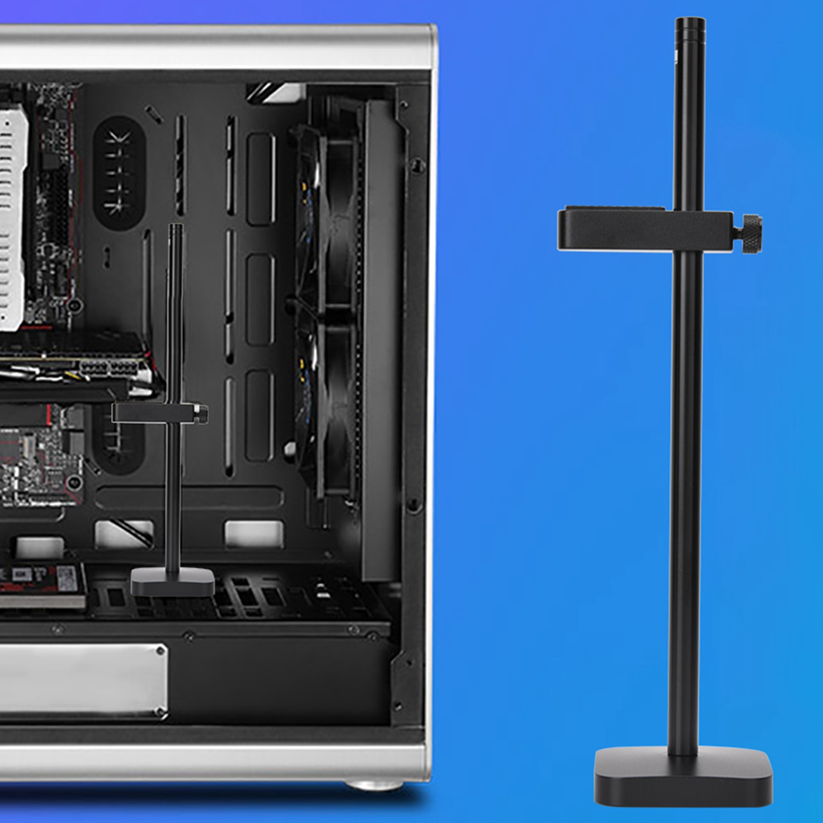 Garosa Giá đỡ card đồ họa Card đồ họa GPU Brace Hỗ trợ VC-2 Đánh bóng anốt Giá đỡ thẻ đồ họa Nhôm Thẻ đồ họa VGA phổ dụng Giá đỡ hỗ trợ GPU (Màu đen) Giá 201,000 Đồng*Miễn phí vận chuyển