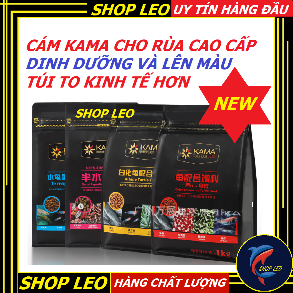 Cám kama cho rùa nước và rùa cạn (Gói To)- thức ăn giàu dinh dưỡng cho rùa cảnh- thức ăn kama cao cấp-shopleo
