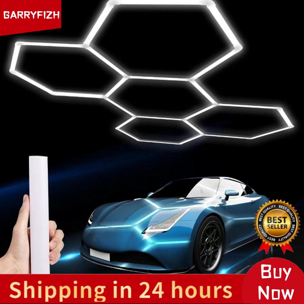 GARRYFIZH Hex LED โรงรถความแข็งแรงสูง Hex LED Light Kit 6500K การเชื่อมต่อ 2 พินพร้อมตัวเชื่อมต่อ V และ Y สำหรับร้านค้า ราคา 2,522 บาท*ส่งฟรี
