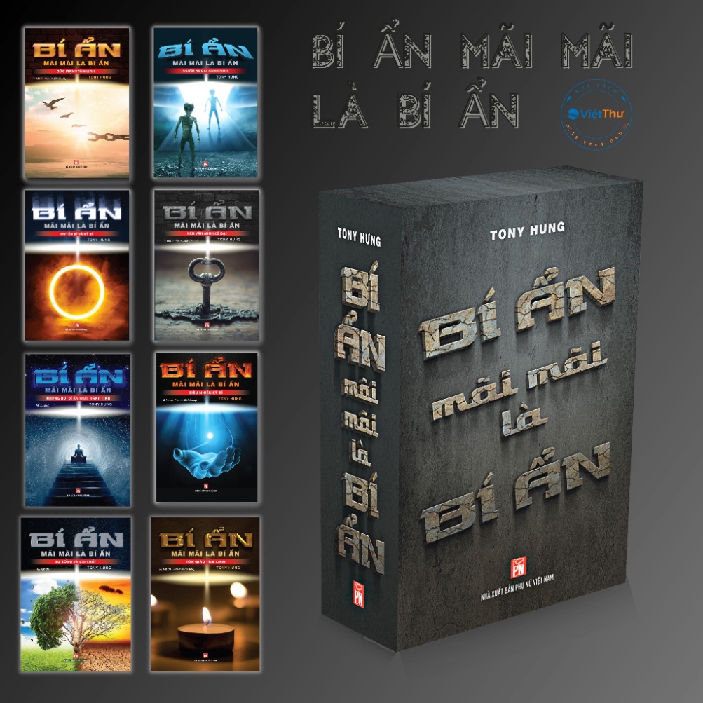Sách - Những Điều Bí Ẩn - Bí Ẩn Mãi Mãi Là Bí Ẩn ( Trọn Bộ 8 Quyển) Phiên Bản Có Hộp (MK)
