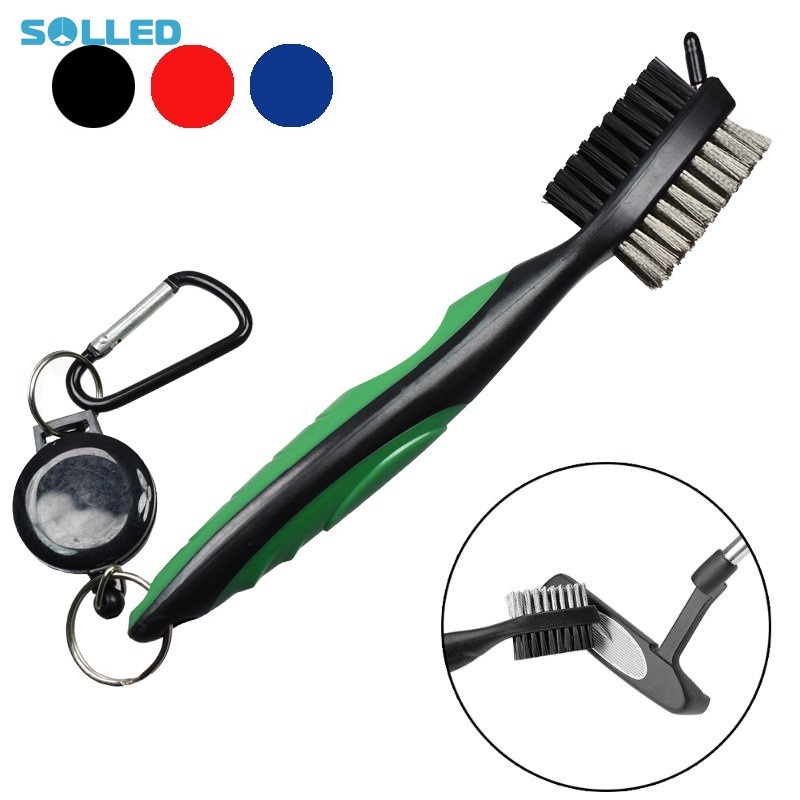 Golf Club Brush Golf Groove Cleaning Brush 2 Sided Golf Putter Wedge Ball Groove Cleaner Kit Cleaning Tool Golf Accessories