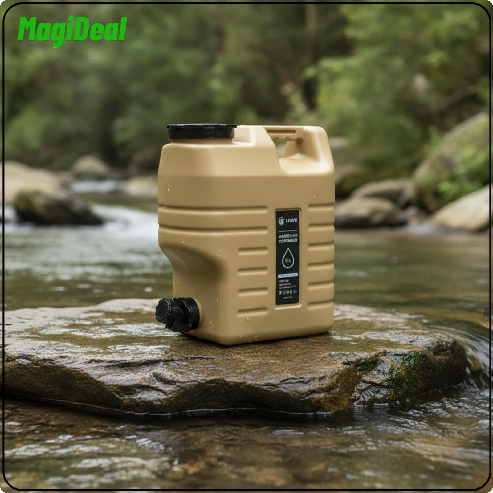 Water Container with Tap Reusable Water Container with Spigot Jerry Can Heavy-Duty Jerrycan BPAsafe for Campers, Road Trips